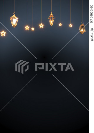 Ramadan Kareem Greeting Background Islamic 3d illustration design 97990640
