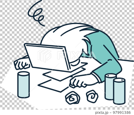 公司奴隸為黑人公司工作的女性 簡單插圖 公司奴隸為黑人公司工作的女性 簡單插圖 97991386