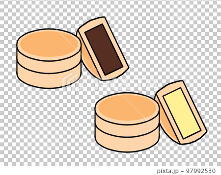 Illustration of two types of large-sized grill 97992530