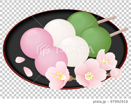 Hanami dumpling Japanese sweets 97992918