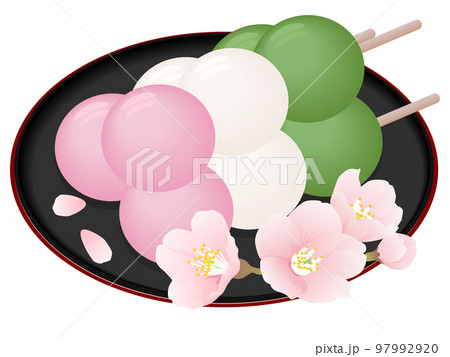 花見団子　和菓子 97992920