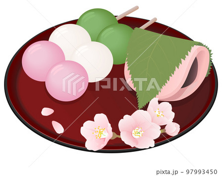 桜餅　三色団子　和菓子 97993450