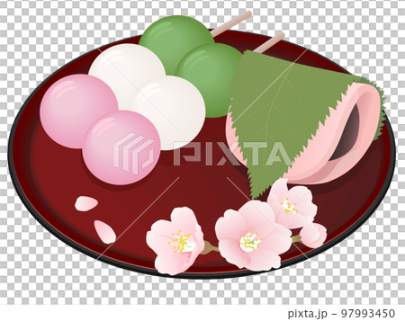 桜餅　三色団子　和菓子 97993450