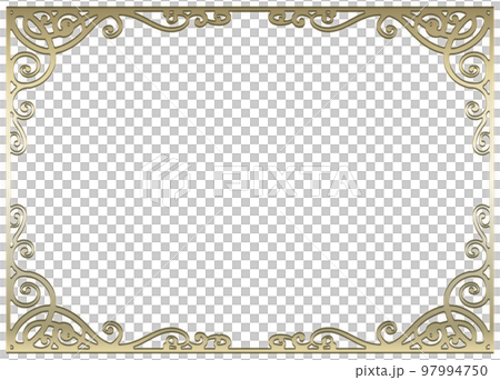 ヌード画 金色フレーム 作品 2000円 シンプル金色額縁(木製)(中古) (送料1500円)額縁 木製