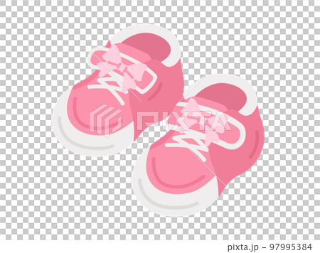 Illustration of kids shoes for girls Illustration of kids shoes for girls 97995384
