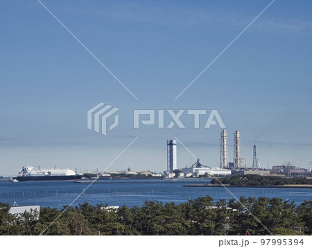 富津公園　中の島展望台から観た景色 97995394