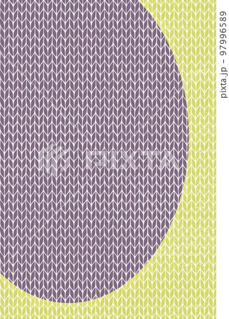 メリヤス模様のイラスト素材、編み物の背景イラスト、編み模様のバックグラウンド、ニット模様テクスチャー 97996589