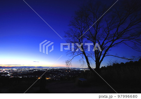 多気山からの宇都宮の夜景/栃木県宇都宮市 多気山からの宇都宮の夜景/栃木県宇都宮市 97996680