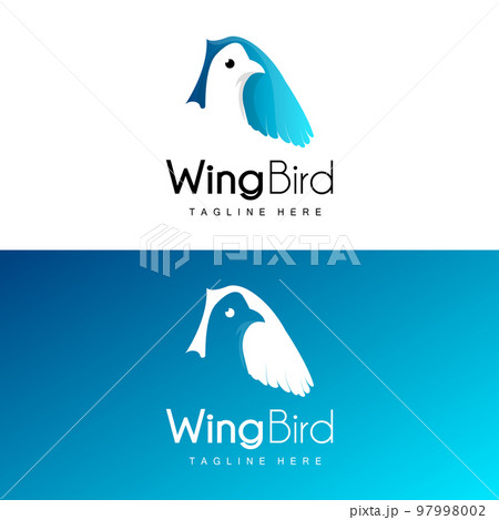 Bird Logo, Bird Wings Vector, Minimalist Design, For Product Branding, Template Icon Illustration 97998002