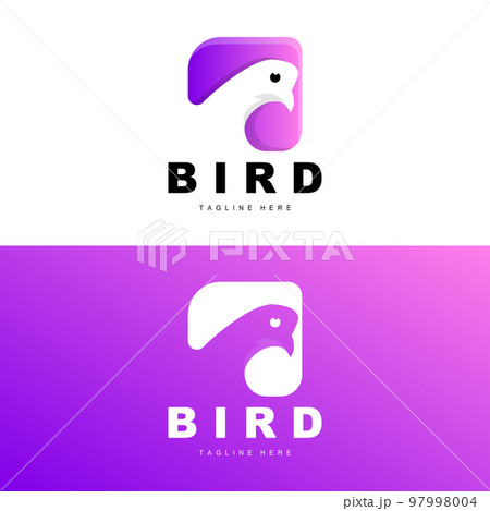 Bird Logo, Bird Wings Vector, Minimalist Design, For Product Branding, Template Icon Illustration 97998004