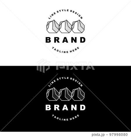 Stone Logo, Gem Line Stone Design, Diamond, Crystal, Simple Elegant, Product Brand Vector, Natural Stone Icon Stone Logo, Gem Line Stone Design, Diamond, Crystal, Simple Elegant, Product Brand Vector, Natural Stone Icon 97998080