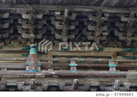 二層入母屋造銅瓦葺き 97999665