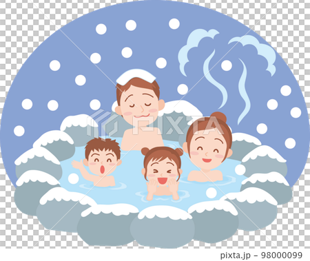 温泉_露天風呂_雪見風呂_家族 温泉_露天風呂_雪見風呂_家族 98000099