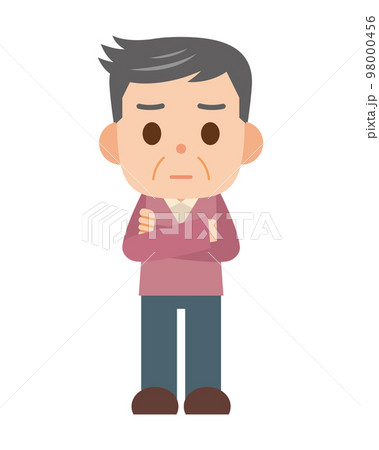 悩んでいる男性 98000456