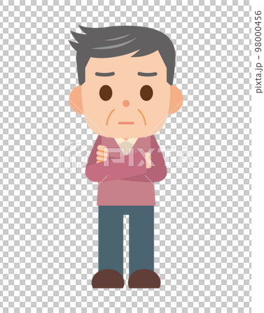 悩んでいる男性 98000456