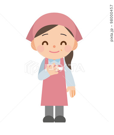 ホッとした女性 98000457