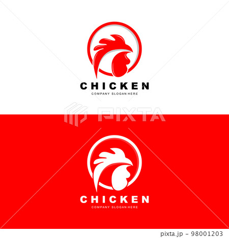Chicken Logo, Farm Animal Vector, Design For Chicken Farm, Fried Chicken Restaurant, Cafe Chicken Logo, Farm Animal Vector, Design For Chicken Farm, Fried Chicken Restaurant, Cafe 98001203