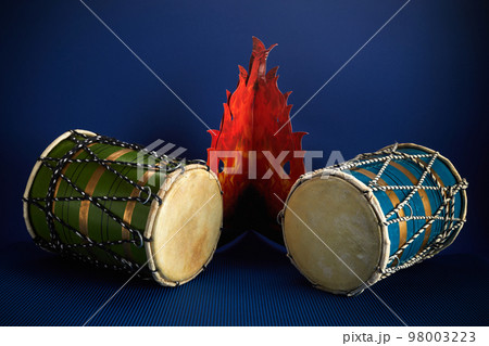 Happy Lohri festival of Punjab India, Lohri celebration background. 98003223