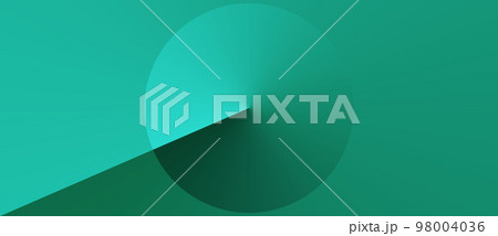 Abstract modern green background with circle and gradient. 98004036