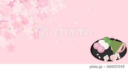 お花見　和菓子 98005595