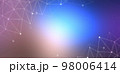 Abstract futuristic digital technology background connected dots on bright blue banner 98006414
