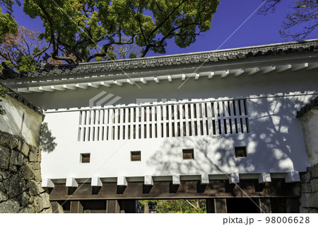 岡山城 廊下門と渡り廊下 岡山県岡山市 岡山城 廊下門と渡り廊下 岡山県岡山市 98006628