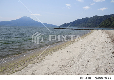 重富海岸の砂浜の景色 重富海岸の砂浜の景色 98007633