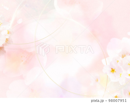 淡く美しい桜の背景 98007951