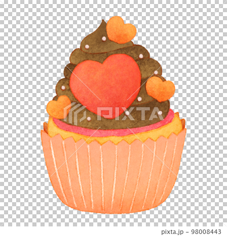 チョコレートクリームのカップケーキ チョコレートクリームのカップケーキ 98008443