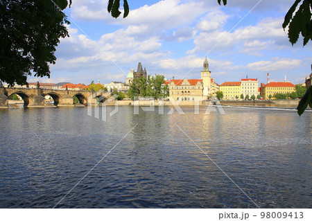 Prague medieval old town towers and domes, Czech Republic Prague medieval old town towers and domes, Czech Republic 98009413