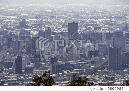 笠井山からの岡山中心部　岡山県岡山市 98009844