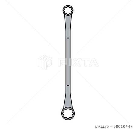 メガネレンチ正面のイラスト 98010447