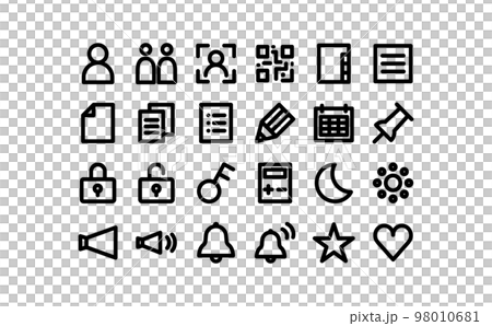 Communication equipment related icon set ③-1 98010681