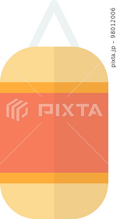 boxing sack illustration in minimal style boxing sack illustration in minimal style 98012006