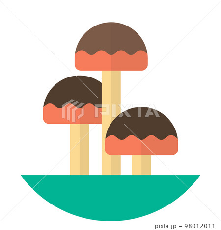 mushroom illustration in minimal style 98012011