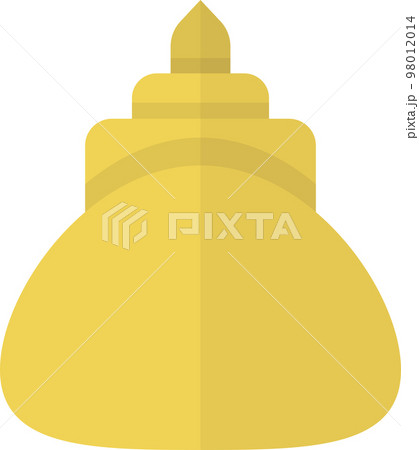 Thai style temple illustration in minimal style Thai style temple illustration in minimal style 98012014