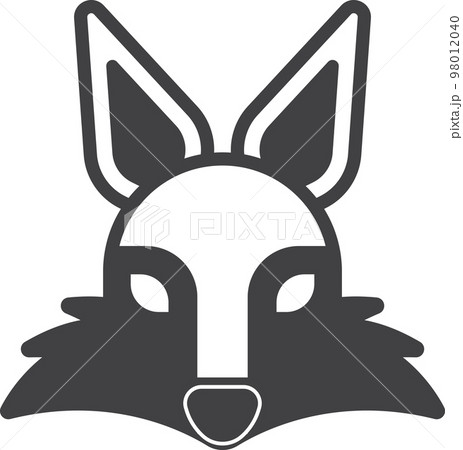 wolf illustration in minimal style 98012040