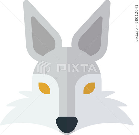wolf illustration in minimal style wolf illustration in minimal style 98012041