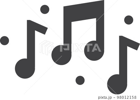 sheet music illustration in minimal style 98012158