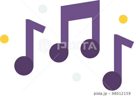 sheet music illustration in minimal style 98012159