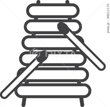 xylophone illustration in minimal style xylophone illustration in minimal style 98012170