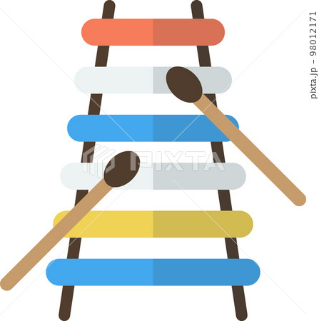 xylophone illustration in minimal style xylophone illustration in minimal style 98012171
