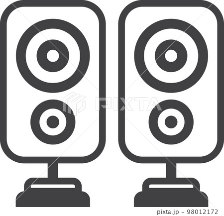 speaker illustration in minimal style speaker illustration in minimal style 98012172