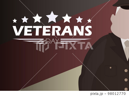 Veterans day banner with the wished military. Veterans day banner with the wished military. 98012770
