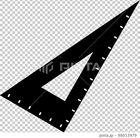 三角尺的簡單圖示 98013979