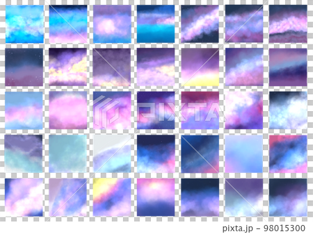 Universe, night sky wallpaper square watercolor background set Universe, night sky wallpaper square watercolor background set 98015300