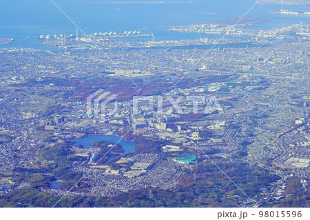 大阪府堺市上空（機内より撮影） 98015596