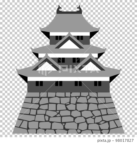 日本の城　三重三階の天守・櫓 98017827