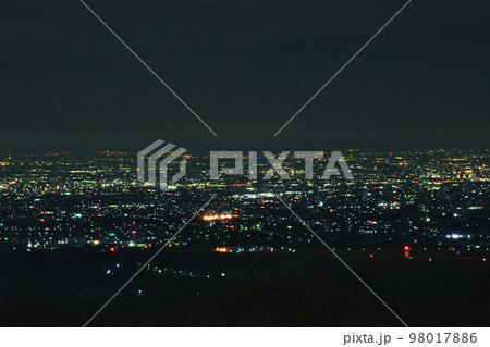群馬県榛東村　富士見峠の夜景 98017886