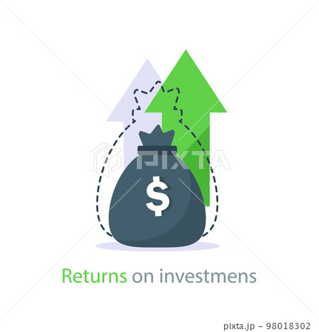 Compound interest, added value, financial...のイラスト素材 [98018302] - PIXTA